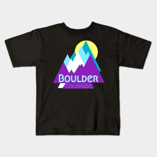 Boulder Colorado Love Kids T-Shirt